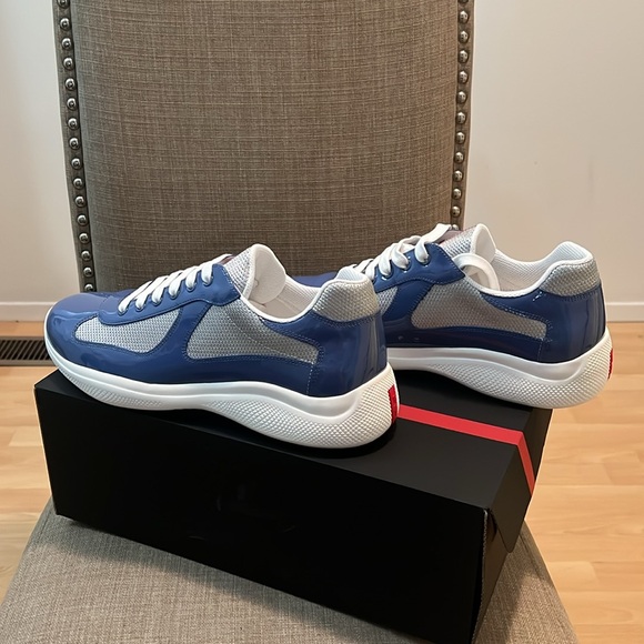 Men’s Prada America’s Cup Patent Leather Sneakers - Picture 4 of 10